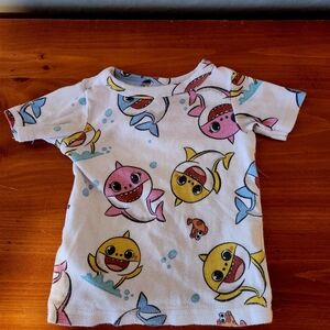 Nickelodeon 12m Baby Shark White Short Sleeve Tee